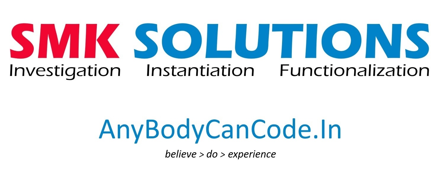 SMK Solutions — Investigation · Instantiation · Functionalization — AnyBodyCanCode.In